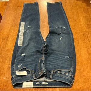 Old Navy Dark Blue Ripped Jeans